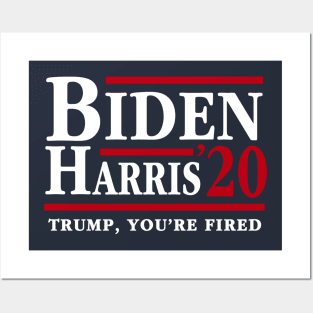 Joe Biden Kamala Harris 2020 Trump You're Fired Posters and Art